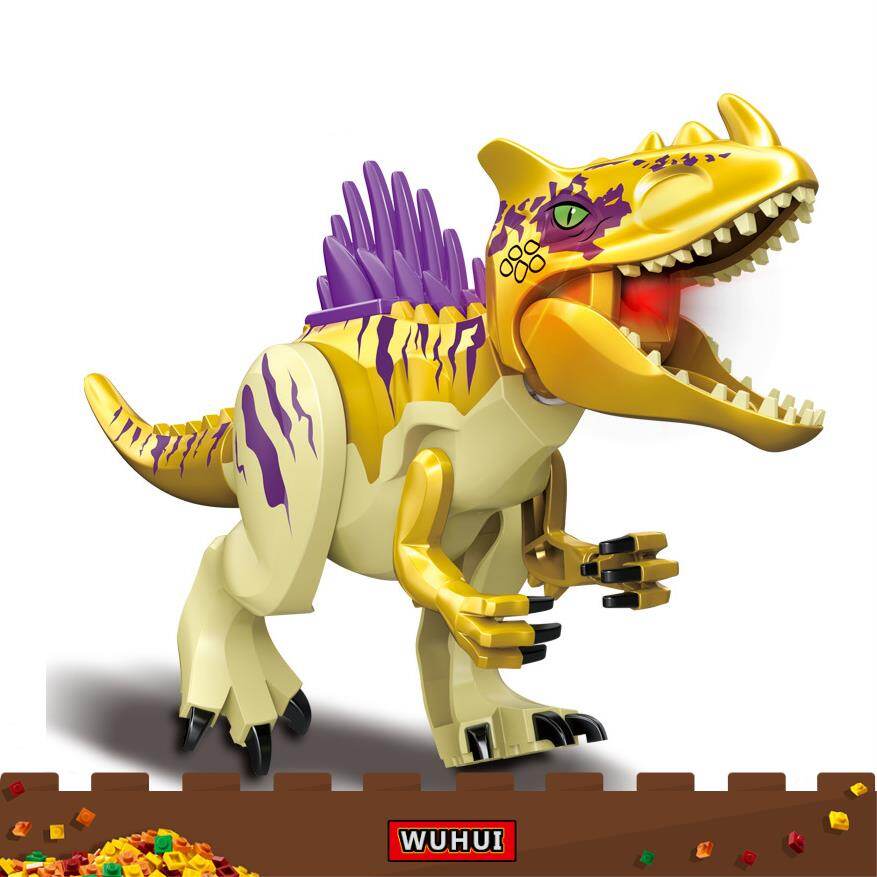 , Khối Xếp Hình Đồ Chơi  Khủng Long Kỷ JuRa Tyrannosaurus Rex Wyvern Velociraptor GẠCH XÂY DỰNG Stegosaurus Dành Cho Trẻ Mẫu Giáo Từ 3 Tuổi Trở Lên Đồ Chơi Trẻ Em Tương Thích Với Tất Cả Các Thương Hiệu