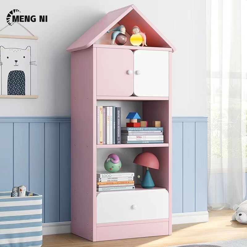 HANGDIAN【Miễn phí vận chuyển】Kệ đồ chơi cho trẻ em mẫu giáo trong tủ khóa, ngăn kéo, kệ sách trẻ em nhiều lớp, giá sách, bìa trưng bày, kệ sách trẻ em, có thể đặt rất nhiều sách, rất dễ sử dụng, kệ sách trẻ em hiển thị bìa, đa chức năng hiện đại.