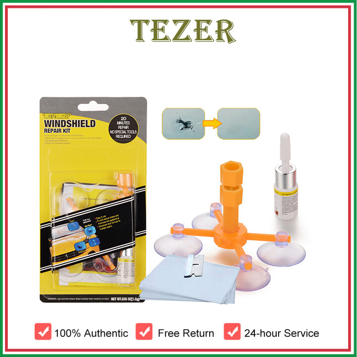 Tezer bộ dụng cụ sửa chữa kính chắn gió ô tô bộ dụng cụ sửa chữa kính chắn gió ô tô chip sửa chữa kính cửa sổ ô tô sửa chữa vết nứt axia myvi saga vvt blm flx persona bezza iriz aruz viva alza sửa chữa kính cửa sổ ô tô cermin pecah