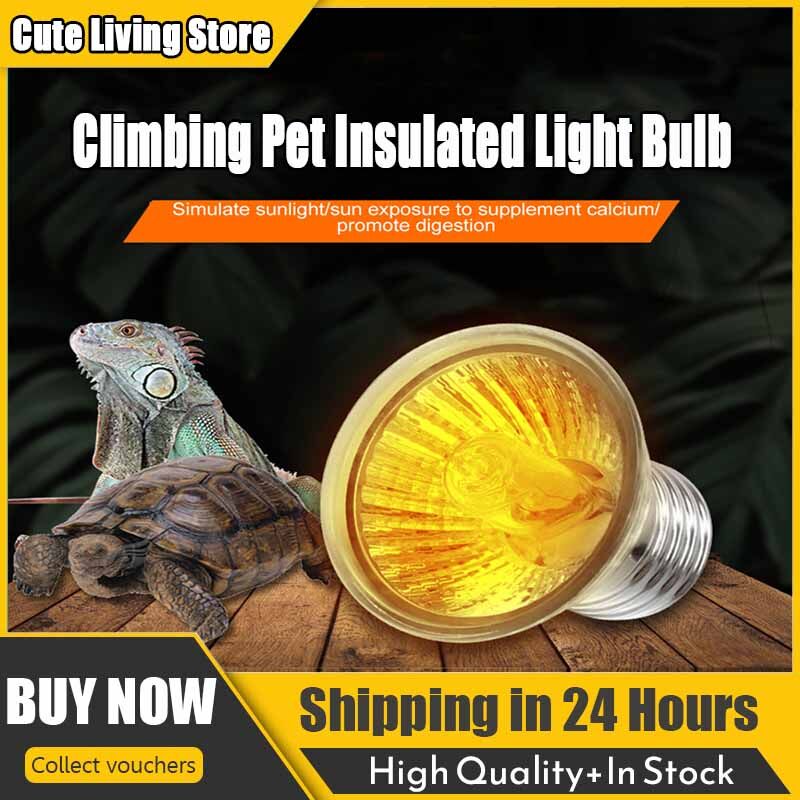 Ce bò sát Đèn UVA + UVB 3.0 Pet bóng đèn sưởi rùa Basking đèn UV bóng đèn