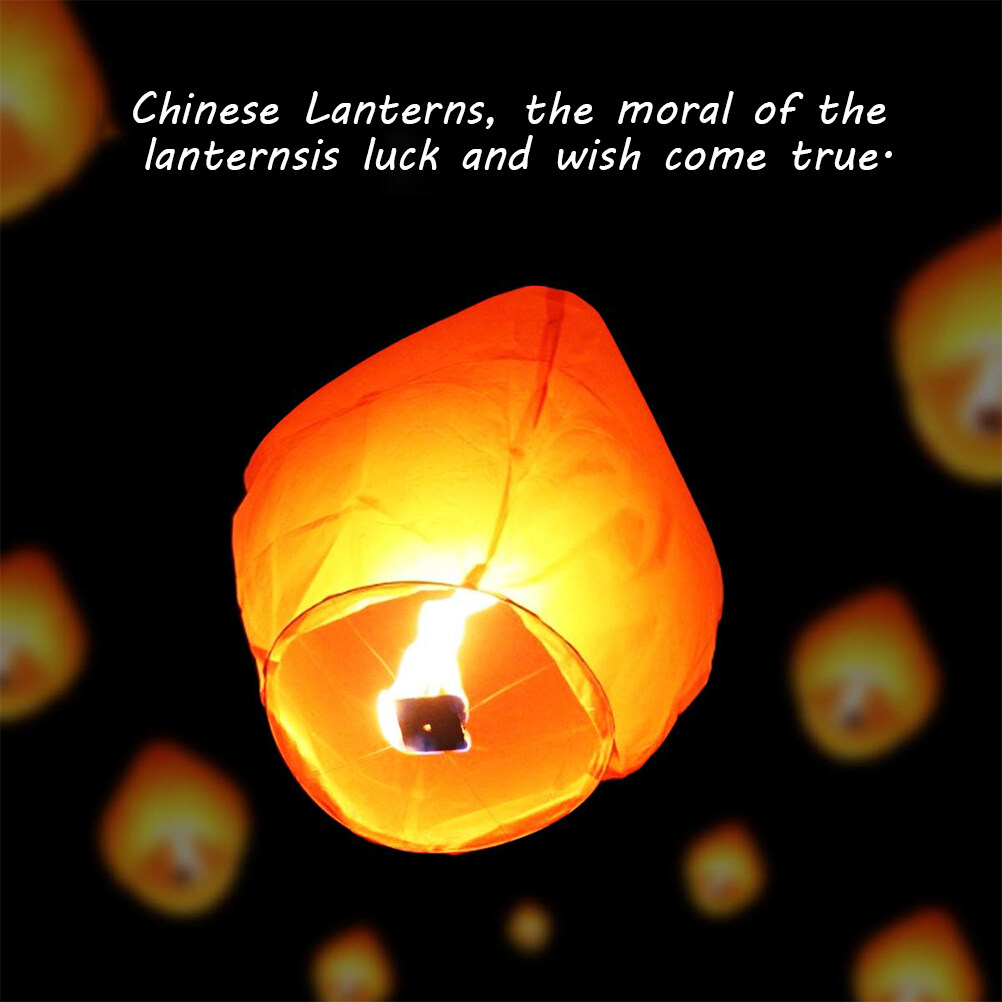 Kavn Chinese Lanterns Flying Paper Lanterns Biodegradable Fire