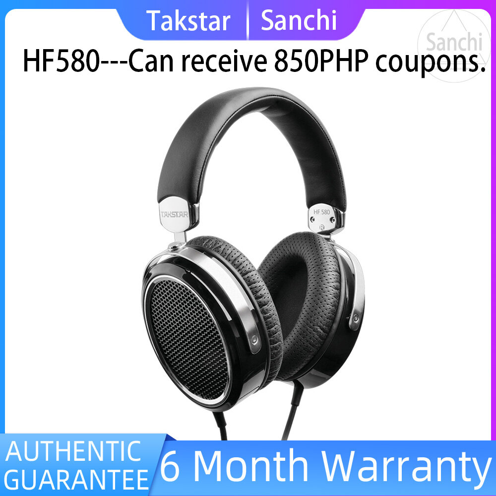 Sanchi Takstar HF 580 / HF580 Hi-Fi Planar Headphone Ultra-large Planar Diaphragm High-Fidelity Audiophile Professional Studio Headphones Professional Real-Time Monitoring Headphones (Large Coupons Can Be Used) ราคา 8,799 บาท*ส่งฟรี