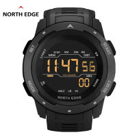 NORTH EDGE นาฬิกาผู้ชายสไตล์ Tactical กันน้ำ 50M สำหรับกีฬากลางแจ้ง ตัวเรือนกันกระแทก ดำน้ำ ว่ายน้ำ ดิจิทัล วัดแคลอรี่ วัดก้าวเดิน ตัวจับเวลา วิ่ง นาฬิกาปลุก MARS สำหรับผู้ชาย