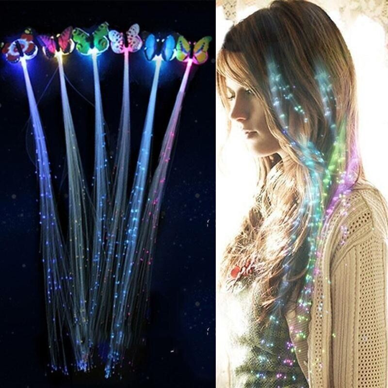 1 Chiếc Kẹp Tóc Phát Sáng Bím Tóc LED Tóc Nhấp Nháy Quà Tặng Giáng Sinh Tiệc Mừng Năm Mới Trang Điểm Cho Tóc Cho Bé Gái Novetly Đồ Chơi Led