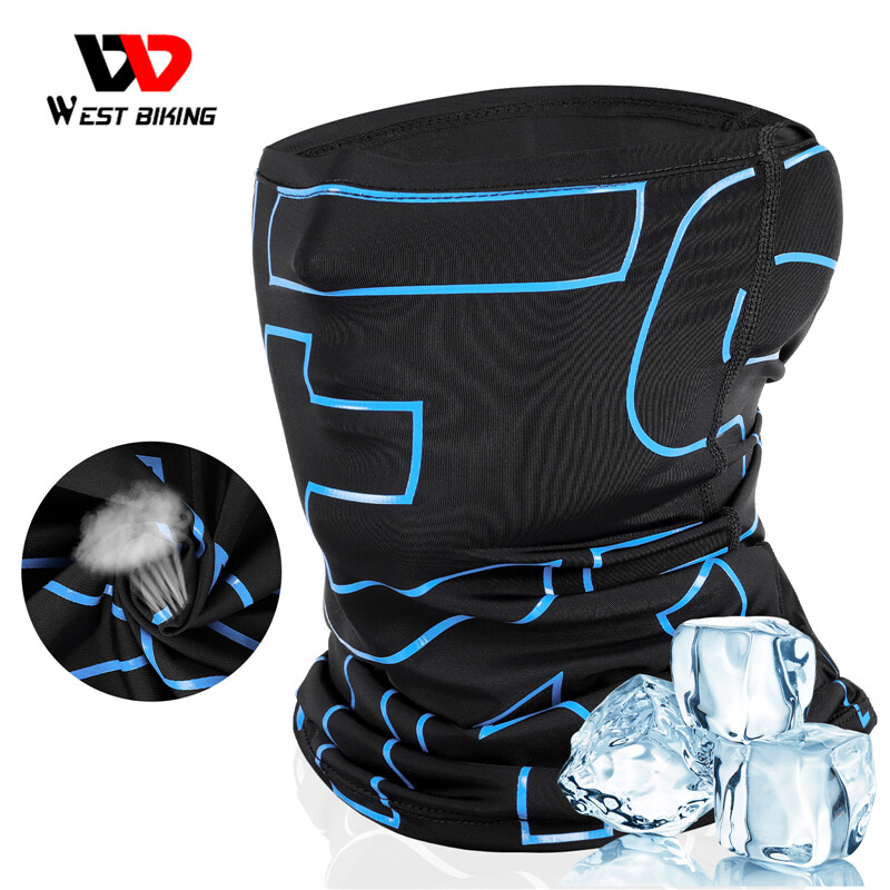 WEST BIKING Breathable Cycling Half Face Tube Mask Outdoor Bandana Hiking Sunscreen Cooling Headwear UV Protect Cycling Scarf ราคา 120 บาท*ส่งฟรี