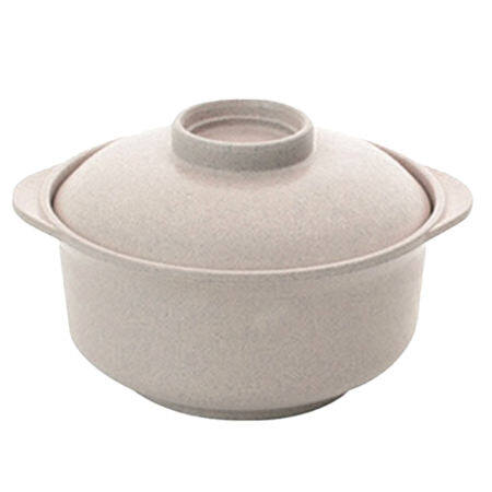 Small Round Rice Bowl with Cover Household Tableware Student Anti-scald Instant Noodle Bowl