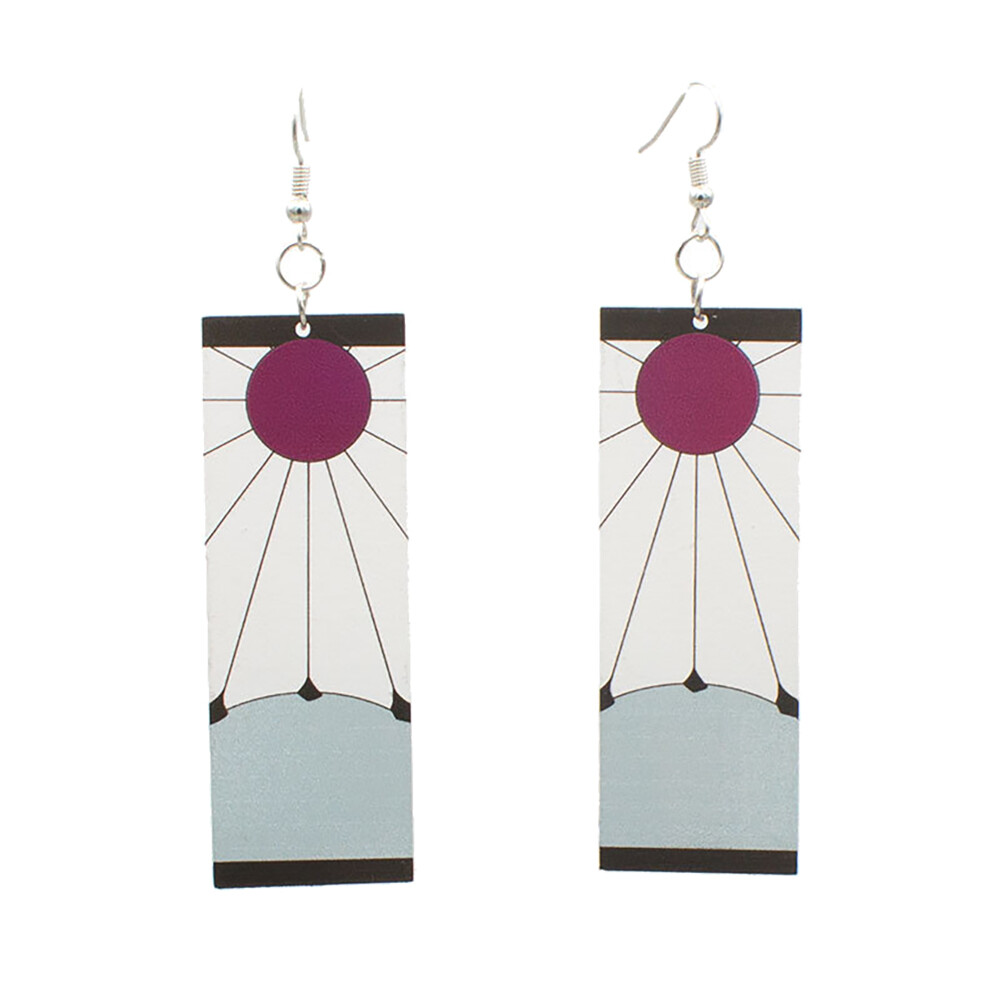 【Miss Lan】Anime Ghost Destruction Blade, Tanjiro Nam Bằng Acrylic Với Cùng Một Bông Tai Bông Tai Bông Tai