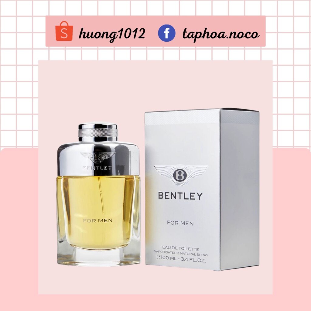 Nước hoa nam bentley for men eau de toilette 100ml