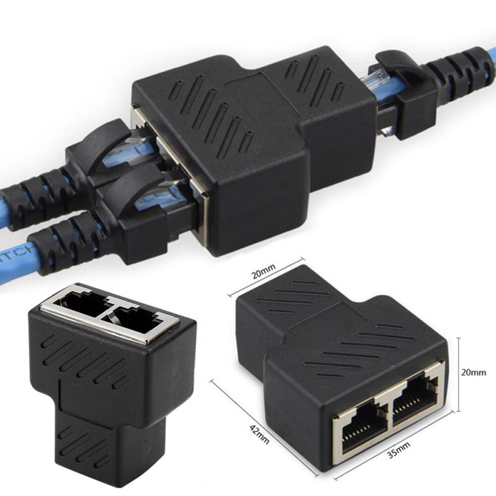 Jomey đầu cắm nối dây cáp mạng đầu cái đầu nối bộ chia rj45 đầu nối bộ điều hợp đầu nối mạng