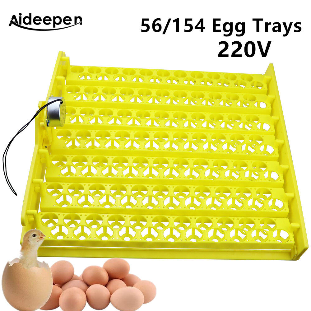 Seasboat máy ấp trứng máy ấp trứng gà vịt bằng nhựa 56 154 tự động khay ấp trứng 110v/220v với động cơ xoay tự động