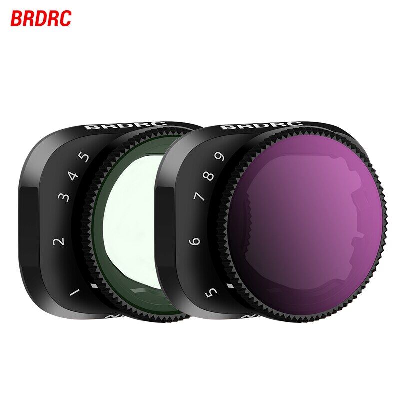 Brdrc Bộ lọc ND Tương thích với DJI mini 3/Mini 3 PRO, đa lớp tráng phủ HD kính quang học, mật độ trung tính Drone Lọc essory
