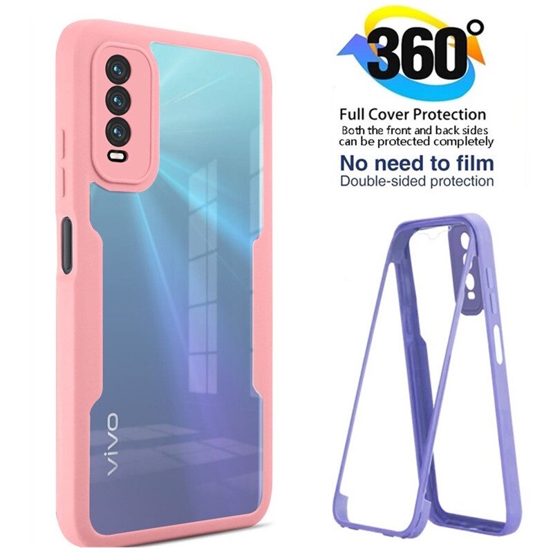 Vivo Y20 Back Cover Transparent Vivo Y20 Case Fashion Silicone