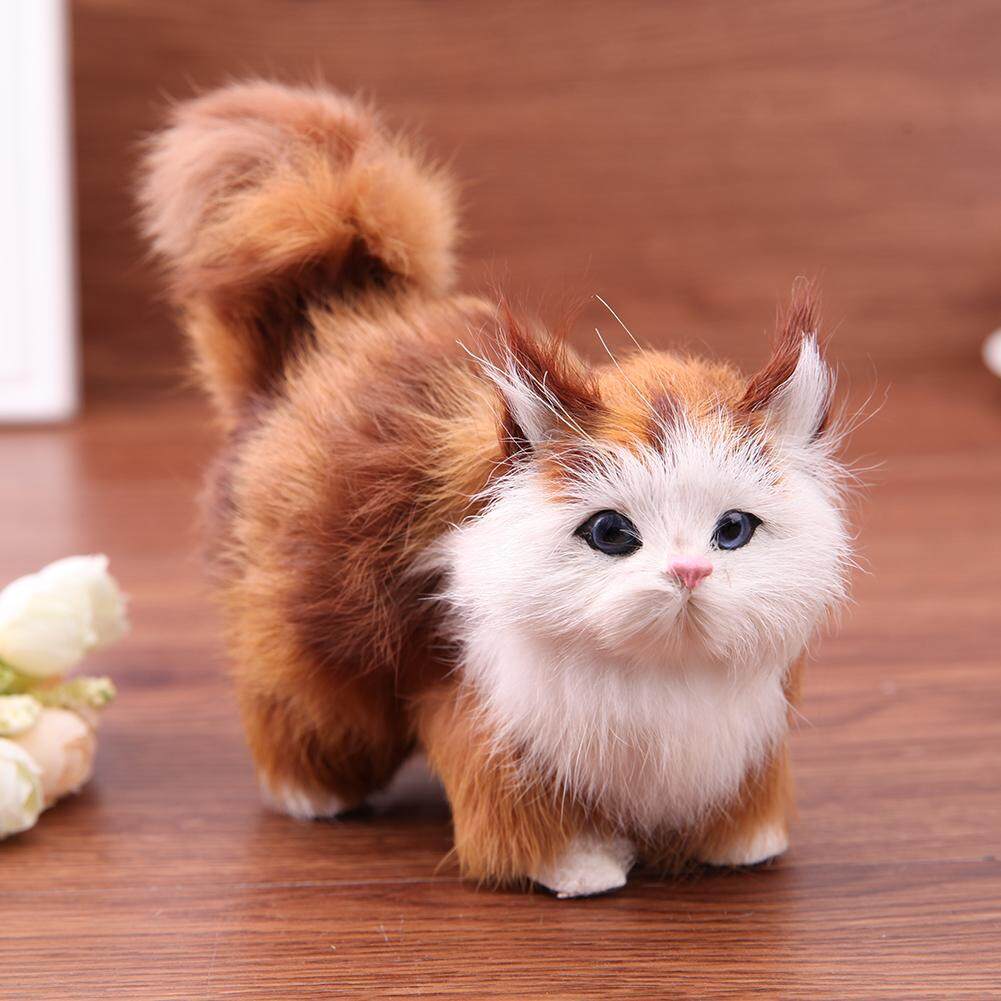 Chinatera Little Kitten Lovely Electric Simulation Plush Cat Toys Stuffed