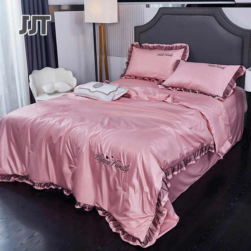 JJT bộ ga trải giường bộ đồ giường bộ nệm 5/6 feet Bộ chăn ga gối đệm, chăn ga gối đệm ga trải giường tối giản Trọn bộ chăn ga gối đệm giá cả phải chăng