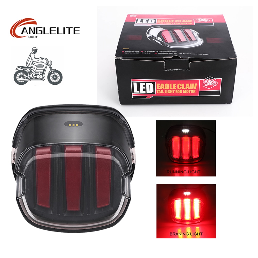 Đèn led hậu xe máy tín hiệu dừng xe máy cho harley tourin fatty 883 1200 đèn phanh trượt đèn hậu xe máy