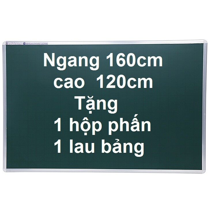 BẢNG TỪ XANH VIẾT PHẤN HÀN QUỐC CAO CẤP 120 X 160 TẶNG NAM CHÂM + LAU BẢNG
