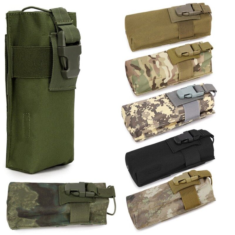 Thể Thao Ngoài Trời Quân Sự Chiến Thuật Paintball Molle Đài Phát Thanh Talkie Chai Nước Căng Tin Túi Túi