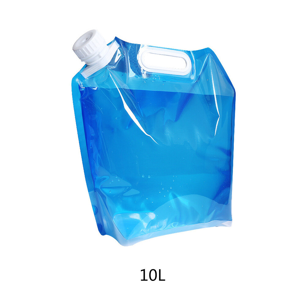 Túi Nước Uống Ngoài Trời Có Thể Gập Lại 5L/10L Thùng Chứa Túi Đựng Nước Bể Nước Ba Lô Túi, Màu Xanh Hydrat Hóa