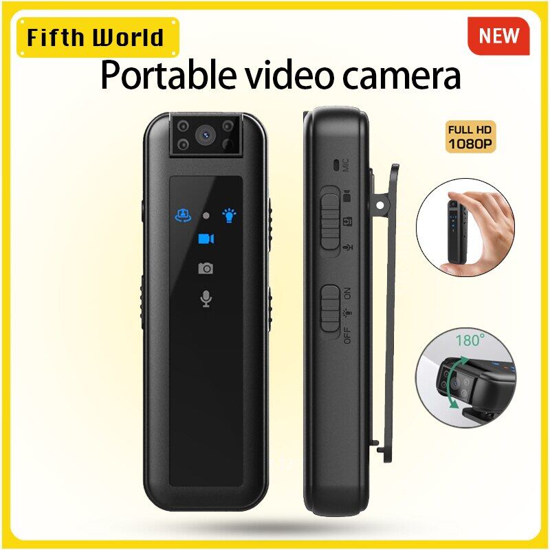 2023 Câmera De Vídeo De Visão Noturna Infravermelha De Alta Definição, Pequena Lei Gravador De Diagnóstico, Sem Fio , Hotspot, 1080P Mini DV