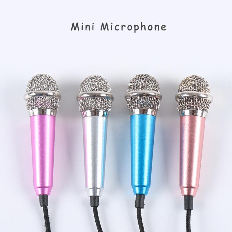 Micro studio âm thanh nổi 3.5mm nhỏ gọn ktv karaoke micro mini cho điện thoại thông minh máy tính xách tay máy tính để bàn cầm tay micro âm thanh