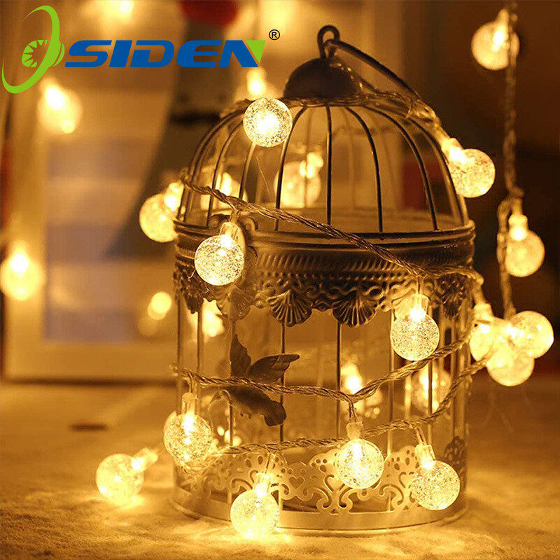 Đèn Dây Chũm Chọe LED AC220v Phích Cắm Chuẩn Châu Âu 5M 10M 20M Đèn Thần Tiên Trang Trí Ngoài Trời Trong Nhà, Trắng Ấm Cho Tiệc Sinh Nhật Đám Cưới Giáng Sinh