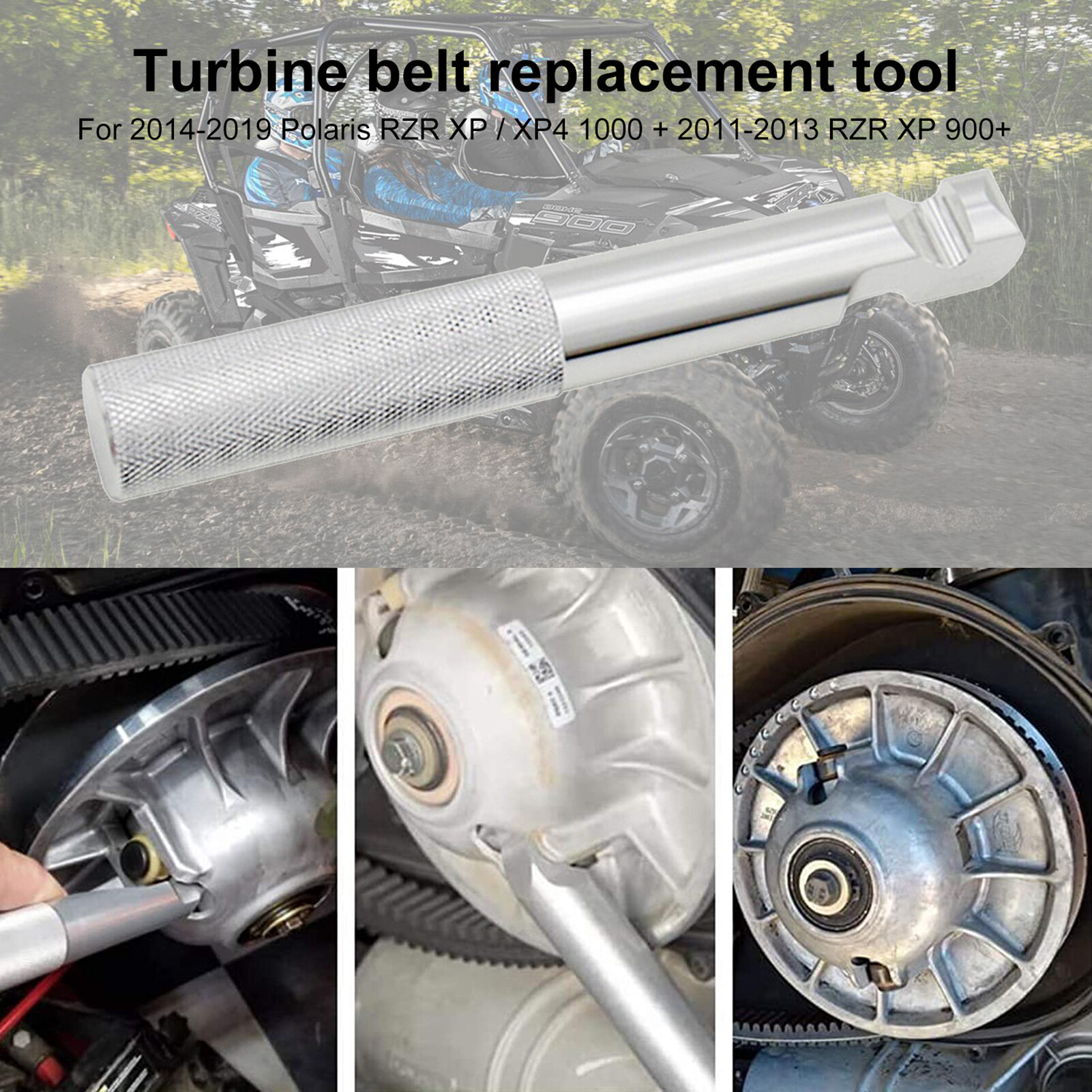 Gucanou Dụng Cụ Thay Dây Đai Cờ Lê Tháo Đai Turbo Thể Thao Đua Xe Hiệu Quả Bằng Hợp Kim Nhôm Chắc Chắn Dễ Vận Hành Cho Polaris-RZR XP 2014-2019 /XP4 1000 Thay Thế Dây Đai Đơn Giản