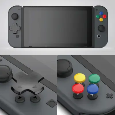 Skull & Co. D-Pad Button Cap Set for Nintendo Switch Joy-con (1)