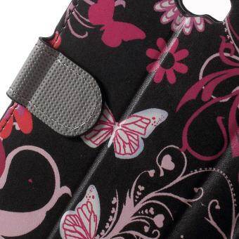 Phone Leather Stand Case for Asus Zenfone Max ZC550KL - ButterflyFlowers