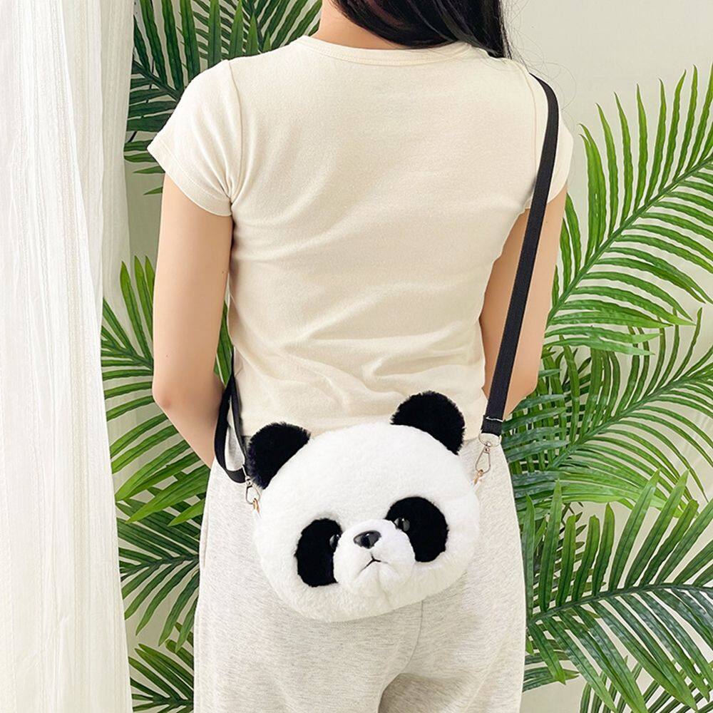 Uiniko Túi đeo vai đơn giản nhỏ Ví đựng thẻ Gấu Panda Ví đựng xu sang