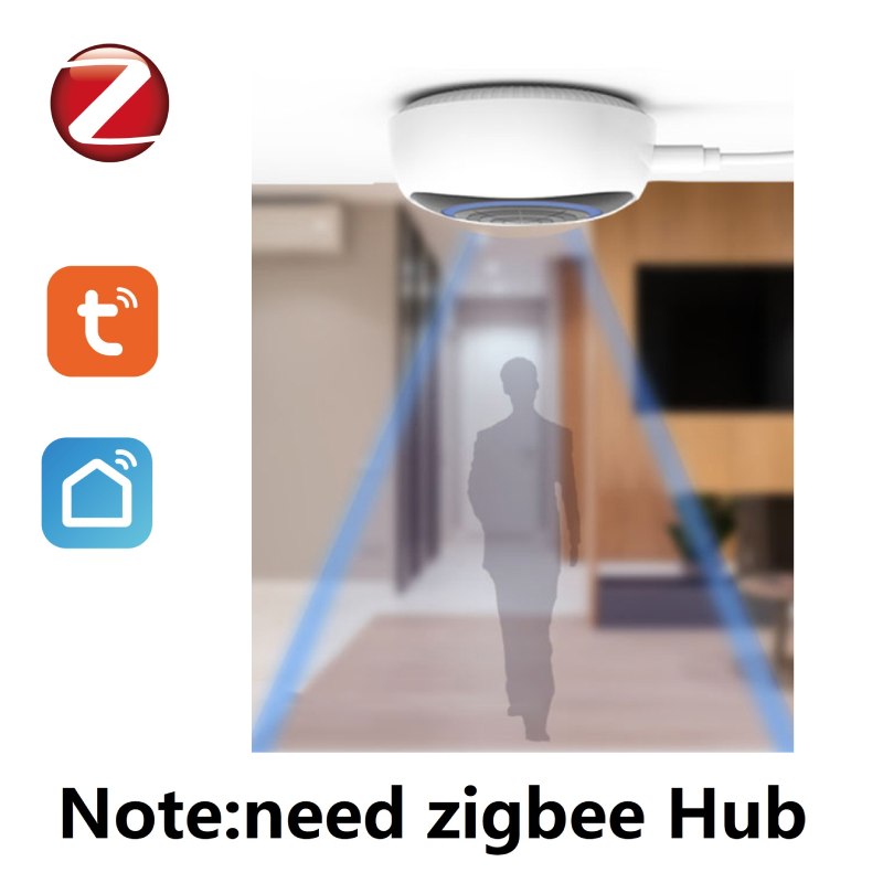 E Life Smart Store tuya ZigBee 3.05.8g mm lò vi sóng thông minh con người cảm biến hiện diện trắng 110 độ con người vi cảm biến chuyển động phát hiện chuyển động vi mô sử dụng với cổng