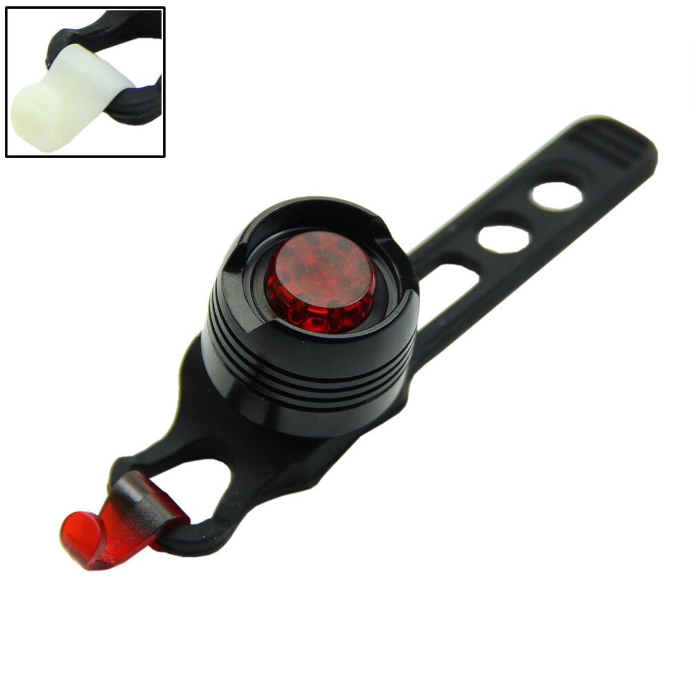 1pc xe đạp xe đạp trước sau xe đạp đuôi mũ bảo hiểm đèn flash đèn cảnh báo an toàn