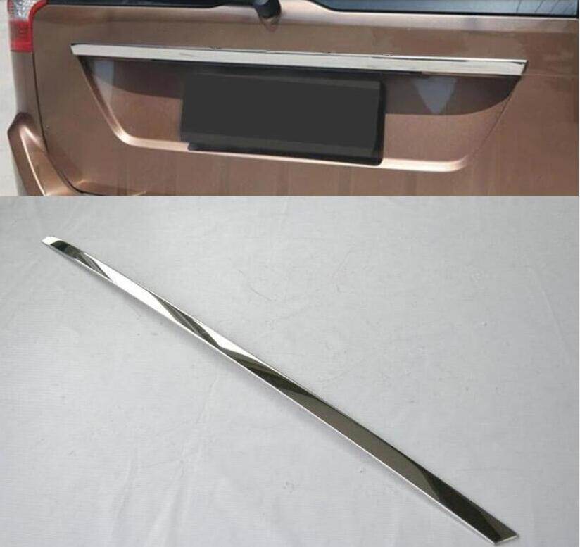 For Volvo Xc60 2009-molding Tailgate Door Strip Accent Garnish Styling Chrome Rear Trunk Tail Gate Cover Trim