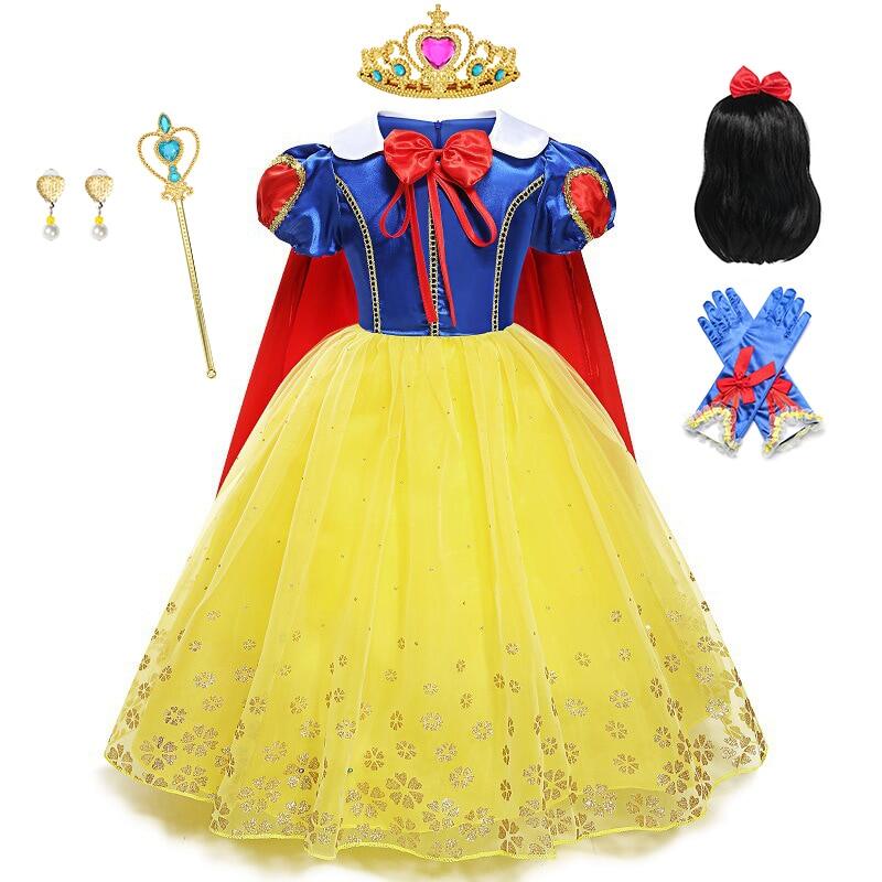 DISNEY Classic Princess Snow White Costume for Kids Halloween Cosplay