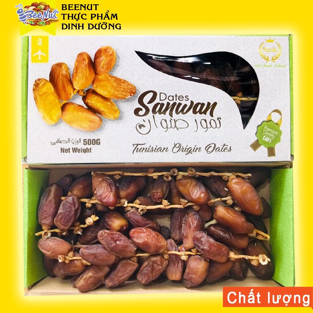 Quả chà là , chà là sấy khô nguyên cành, nhiều chất xơ - beenut