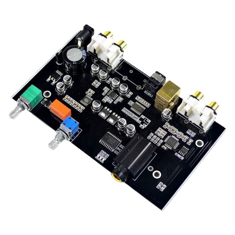 Bảng giải mã âm thanh pcm5100 ms8416 mp3 dac cho điện áp dc 12v cho bộ khuếch đại bảng giải mã sợi quang bảng giải mã