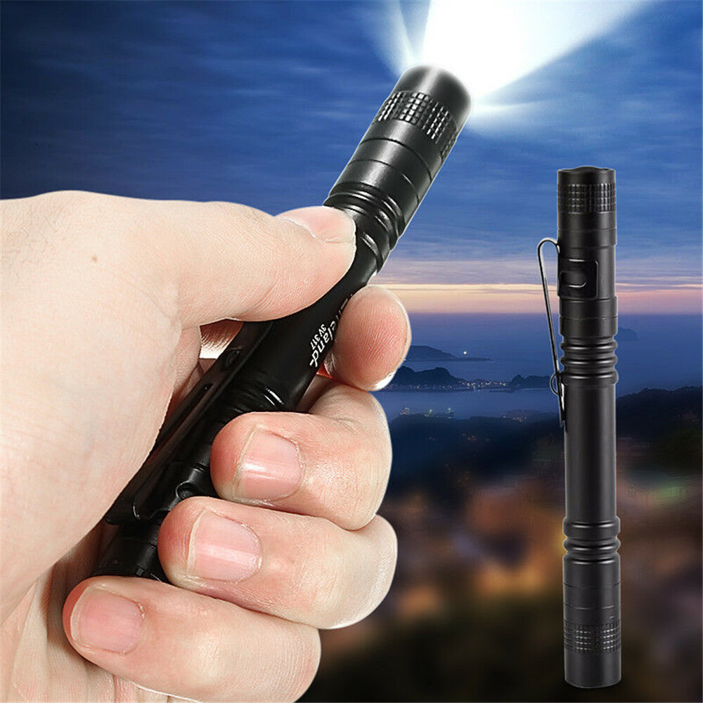 Đèn Pin LED 50000LM XHP90 Chính Hãng, Penlight Đèn Pin Kẹp Đèn Chống Nước Ngoài Trời Bỏ Túi