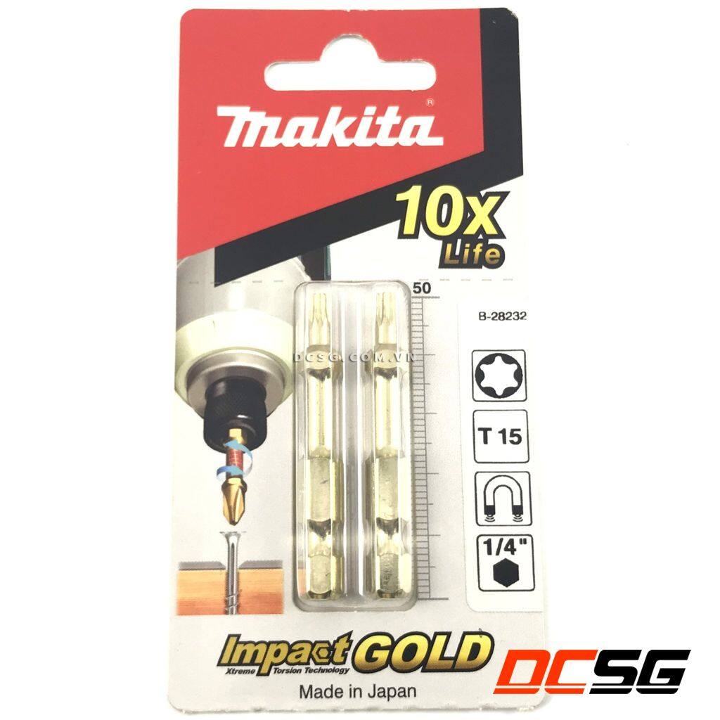 Vít torsion t15x50mm 2pc makita b-28232