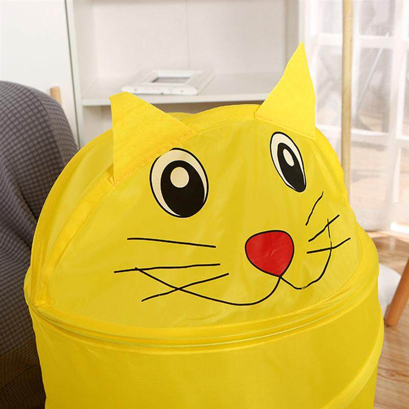 Giỏ Đựng Đồ Giặt Dễ Thương, Giỏ Đựng Đồ Giặt Có Nắp, Xô Gấp Quần Áo Vịt Mèo Chó Ếch Hoạt Hình Hộp Đựng Đồ Chơi Trẻ Em Giỏ Đựng Đồ Giặt