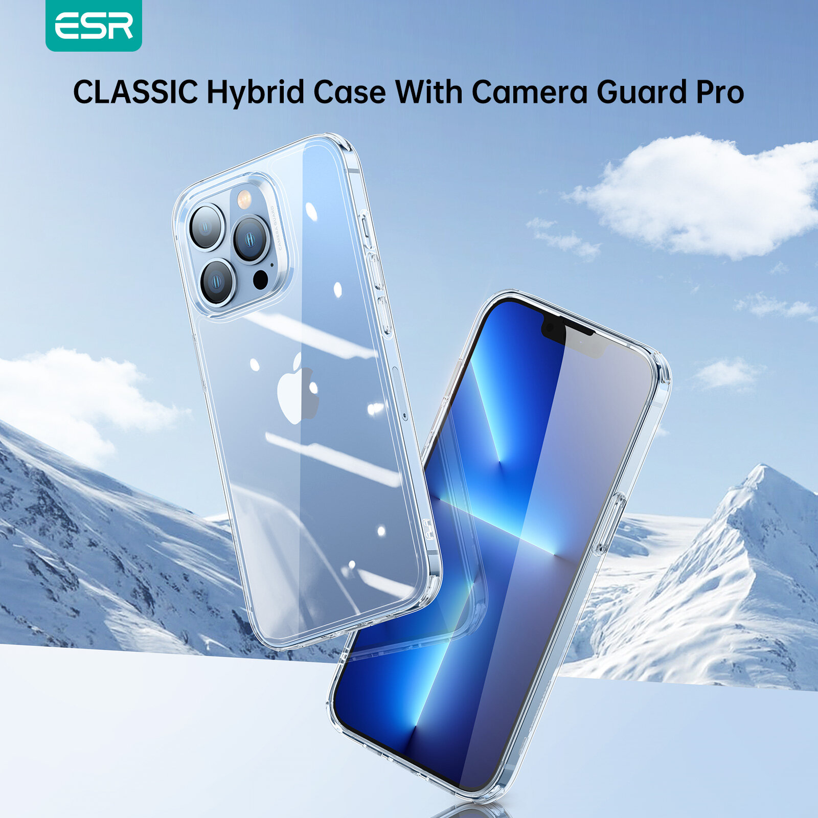 【Nâng Cấp Phiên Bản-Ốp Full Lens 】Ốp Điện Thoại Cho iPhone ESR 13 Mini/iPhone 13/13Pro Max Ốp Điện Thoại Chống Sốc Đa Chất Liệu Cổ Điển iPhone 13