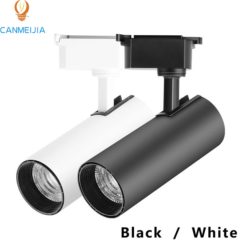 CANMEIJIA LED Track Light Set Spot Led 220V Track Lamp Rail Lighting Home Spotlight Ceiling Light12/20/30/40W Trần Trong Nhà Nhà Bếp Phòng Ngủ Đèn