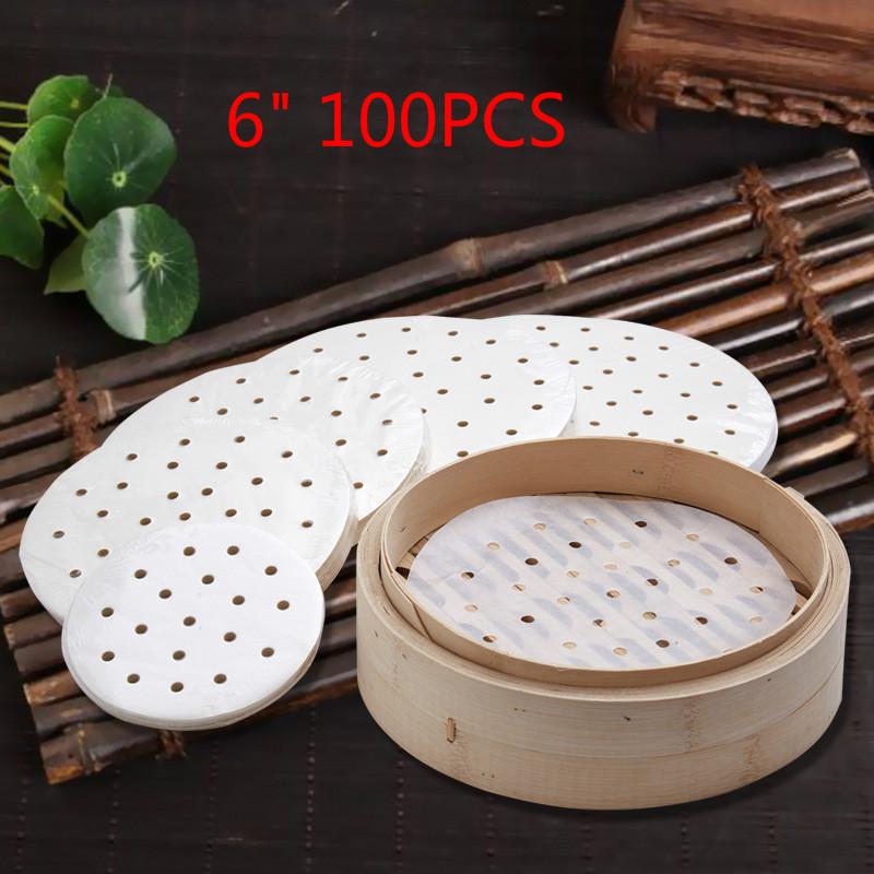 400Pcs Small Bamboo Steamer Liners, Non-stick Mini