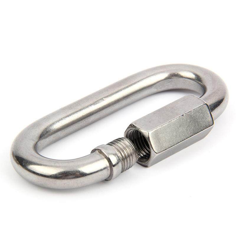 Carabiner Quick link Strap Connector Steel Chain Repair Shackle D Shape Rigging