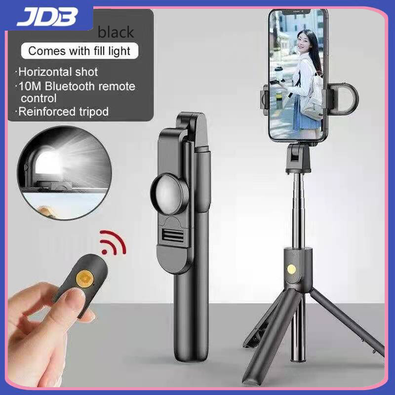 JDB Gậy Chụp Ảnh Tự Sướng Tương Thích Bluetooth Không Dây Giá Đỡ Ba Chân Cầm Tay Có Thể Mở Rộng 3 Trong 1 Màn Trập Mini Điều Khiển Từ Xa R0U2 Cho Điện Thoại Di Động iPhone/Android Chân Đế Chụp Ảnh Tự Sướng