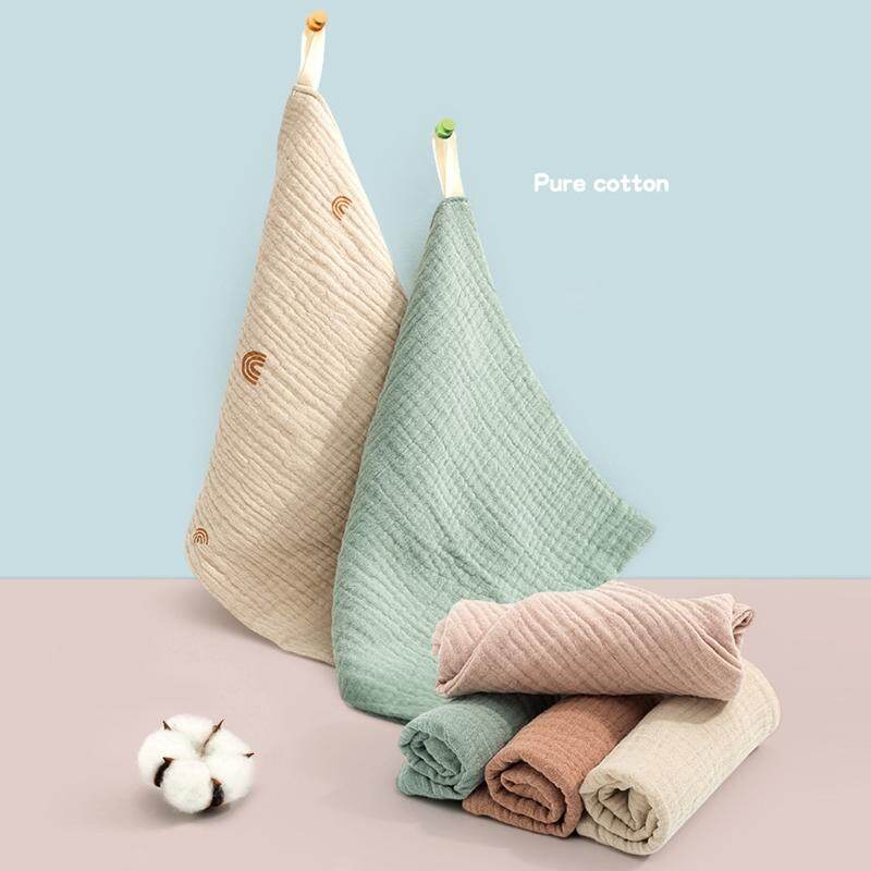 5 Chiếc Khăn Tắm Cho Em Bé Khăn Tắm Cho Em Bé Khăn Tay Vải Ợ Cotton Mềm Thấm Gạc Mẫu Giáo Khăn Lau