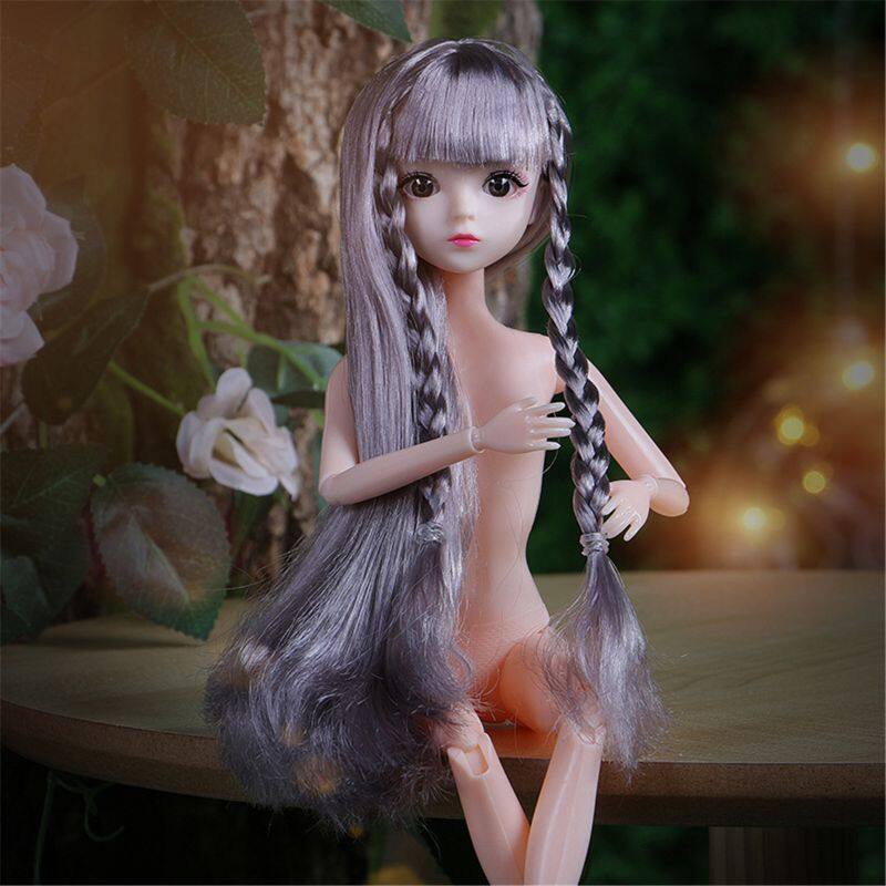 Đồ chơi búp bê công chúa thời trang 3D 30cm tỷ lệ 1/6 bằng nhựa cho bé gái - INTL
