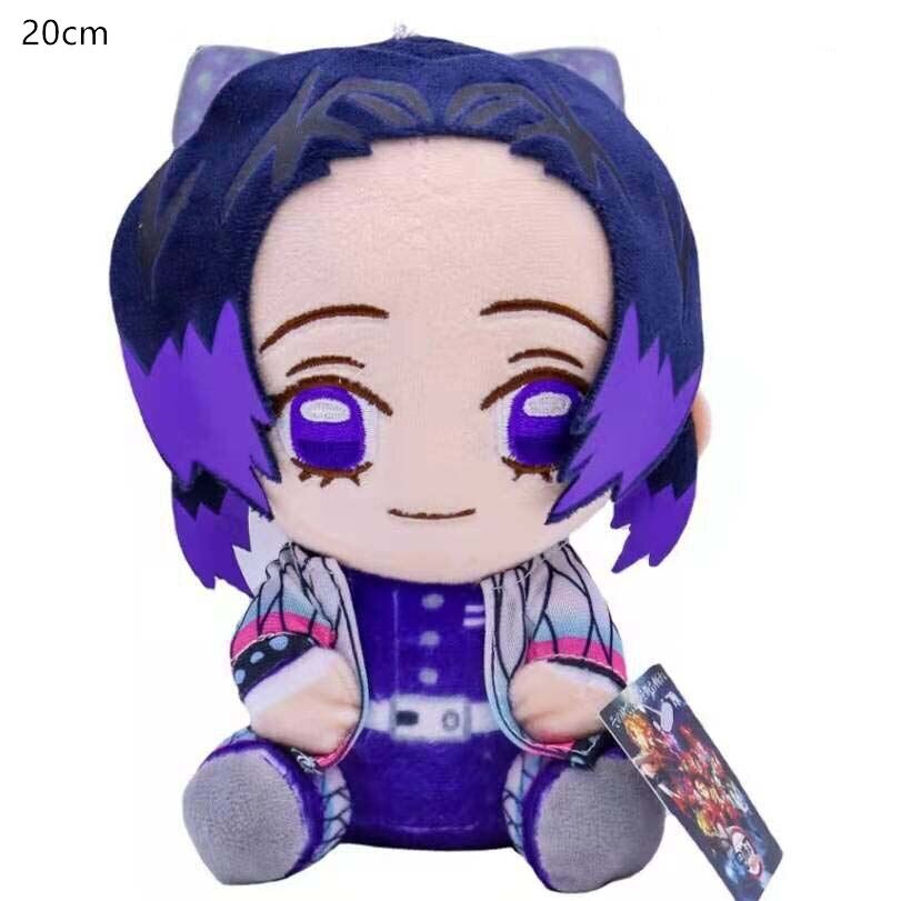 20CM Demon Blade Anime Plush Toy Kawaii Doll Demon Slayer Comic Character Kimetsu No Yaiba Tanjirou 