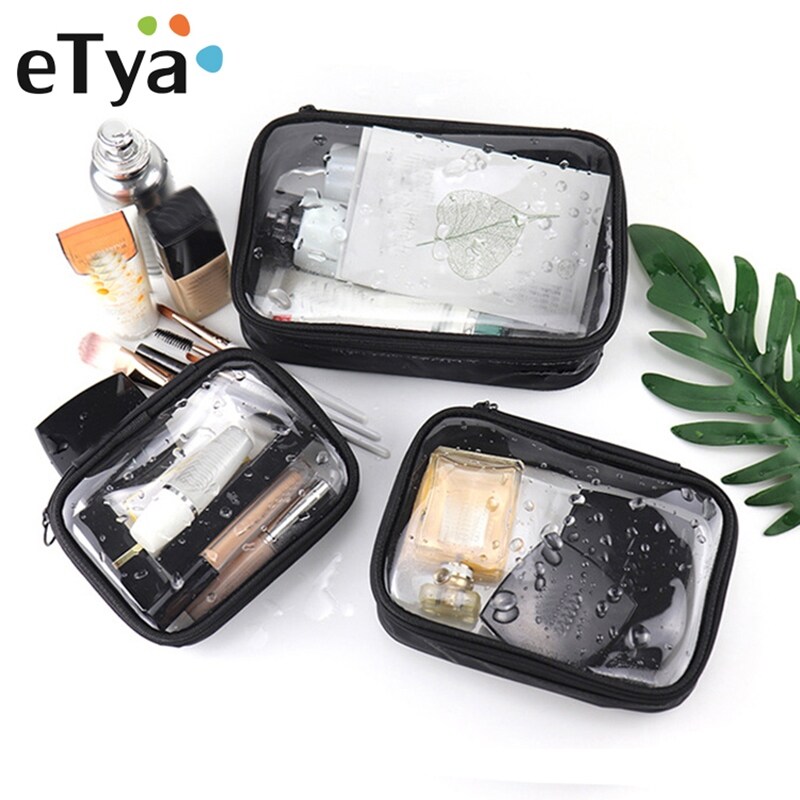 [Xiaoming Jewelry] Túi Đựng Mỹ Phẩm PVC Trong Suốt Túi Đựng Đồ Trang Điểm Trong Suốt Có Khóa Kéo Cho Nữ Túi Đựng Đồ Du Lịch Màu Trơn Đựng Đồ Vệ Sinh Cá Nhân
