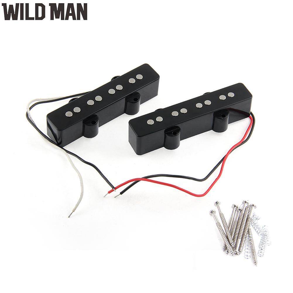 2pcs 4 chuỗi cầu pickup, màu đen để thay thế âm trầm jazz