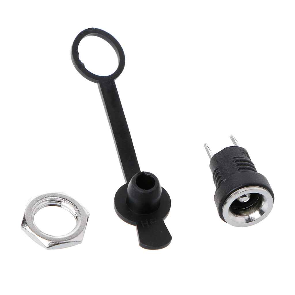 Bảng điều khiển Tấm nối gắn 5.5mmx2.5mm cổng kết nối cái Ổ cắm điện ổ cắm chống bụi