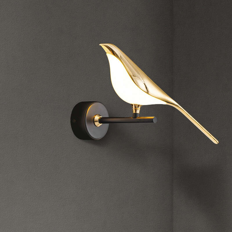 Đèn Tường LED Đơn Giản Hiện Đại, Đèn Xoay Mô Hình Magpie Đèn Chân Đèn Sang Trọng Trong Nhà, Phòng Ngủ Đầu Giường Nhà Bếp Gia Đình Phòng Khách